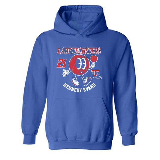 LA Tech - NCAA Women's Basketball : Kennedy Evans - Fashion Shersey Hooded Sweatshirt-0