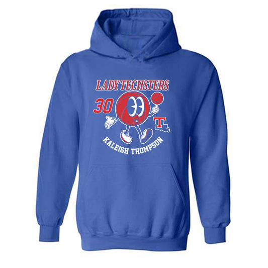 LA Tech - NCAA Women's Basketball : Kaleigh Thompson - Fashion Shersey Hooded Sweatshirt-0