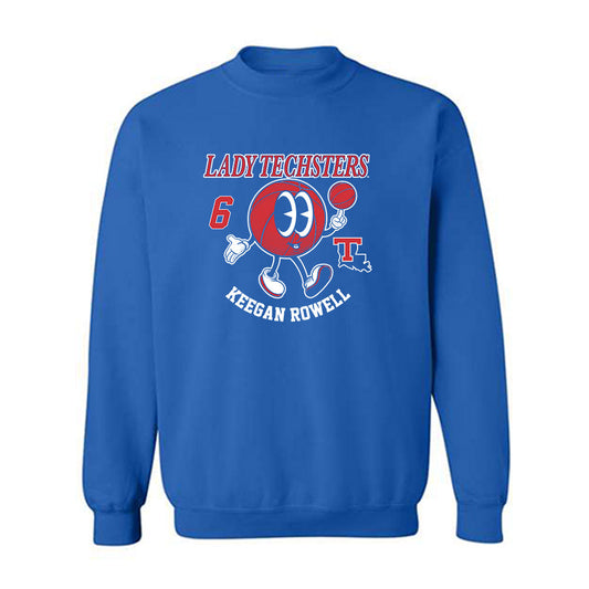 LA Tech - NCAA Men's Basketball : Keegan Rowell - Fashion Shersey Crewneck Sweatshirt-0