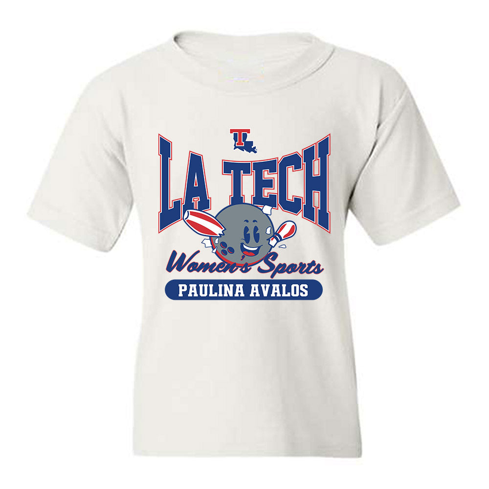 LA Tech - NCAA Women's Bowling : Paulina Avalos - Fashion Shersey Youth T-Shirt-0