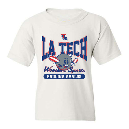 LA Tech - NCAA Women's Bowling : Paulina Avalos - Fashion Shersey Youth T-Shirt-0