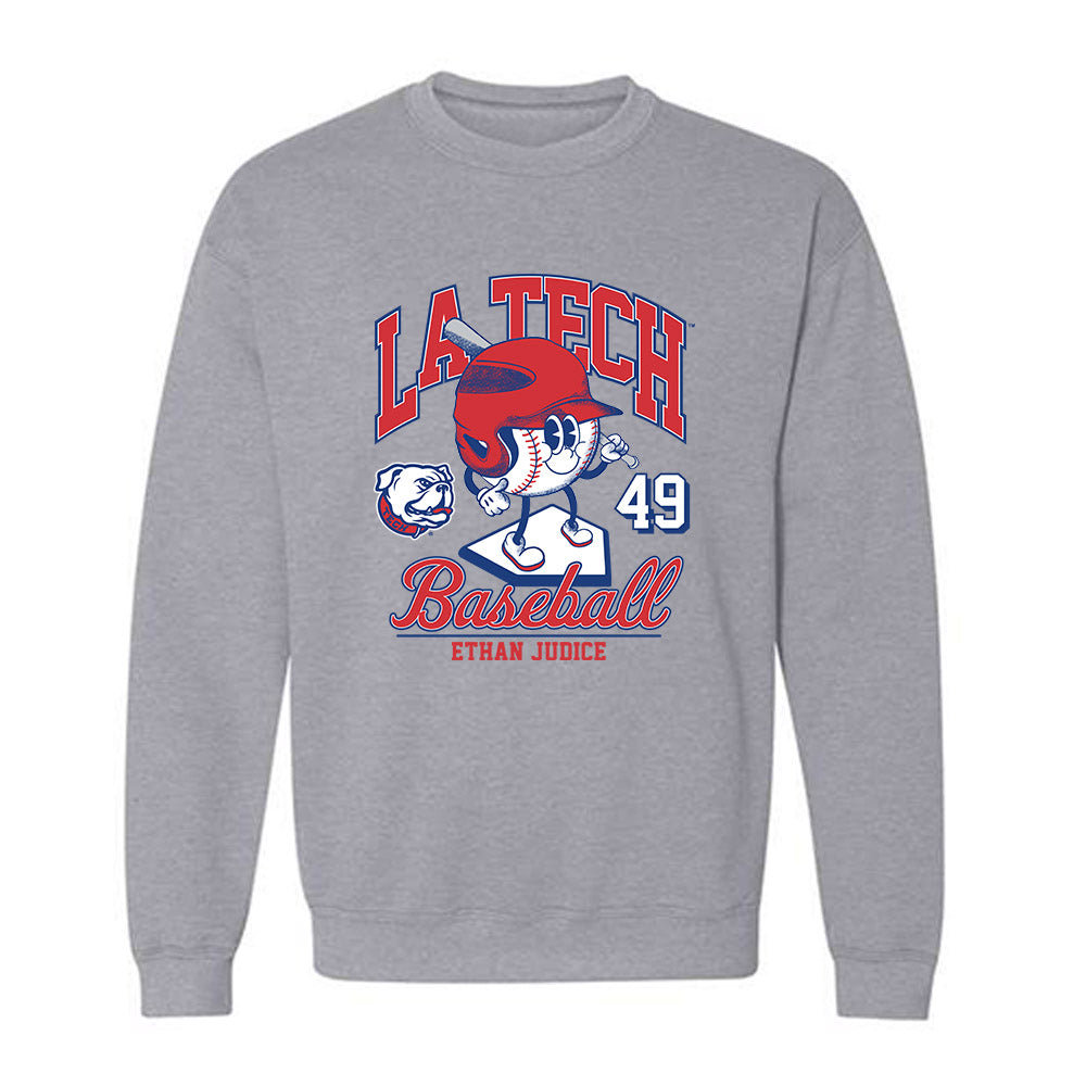 LA Tech - NCAA Baseball : Ethan Judice - Fashion Shersey Crewneck Sweatshirt-0