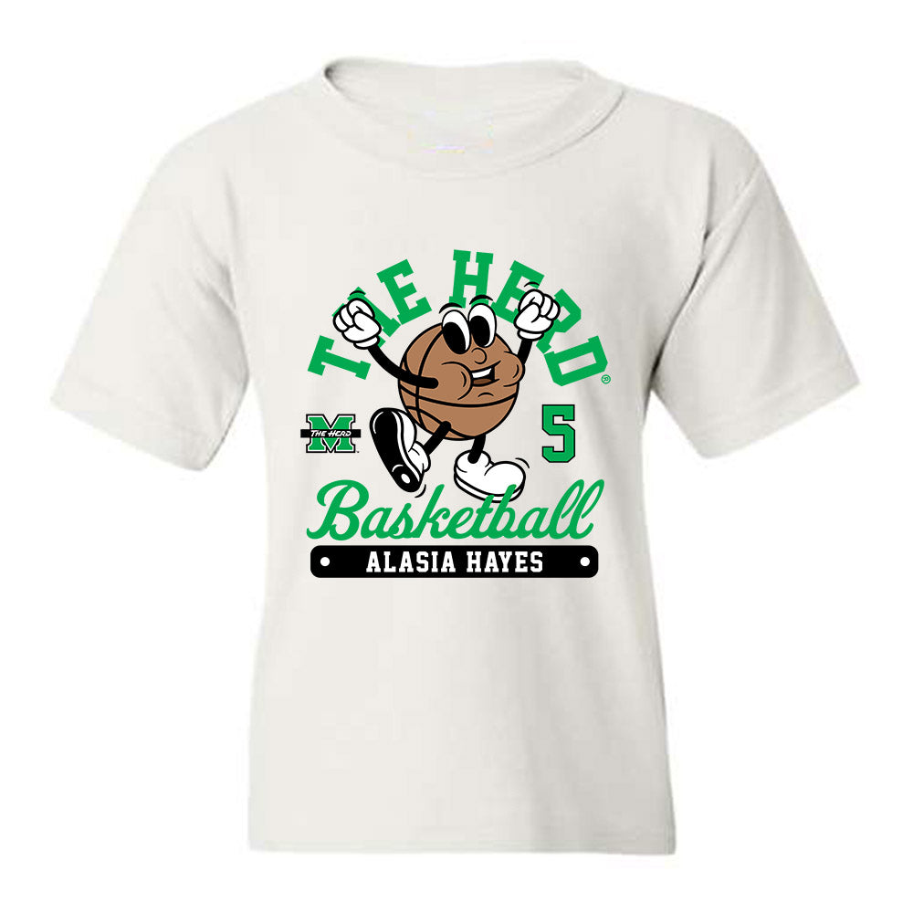Marshall - NCAA Women's Basketball : Alasia Hayes - Youth T-Shirt Fashion Shersey