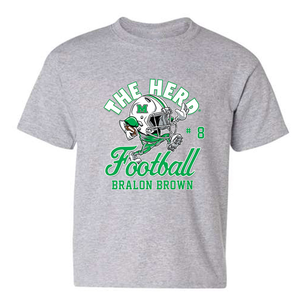 Marshall - NCAA Football : Bralon Brown - Youth T-Shirt