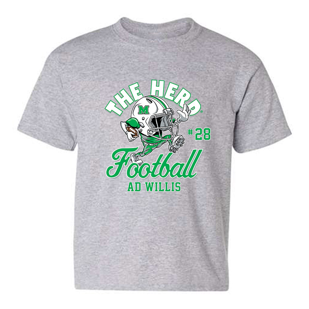 Marshall - NCAA Football : AD Willis - Youth T-Shirt-0