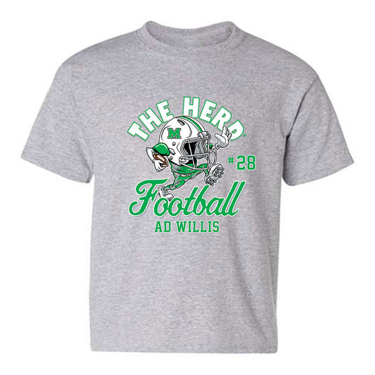 Marshall - NCAA Football : AD Willis - Youth T-Shirt-0