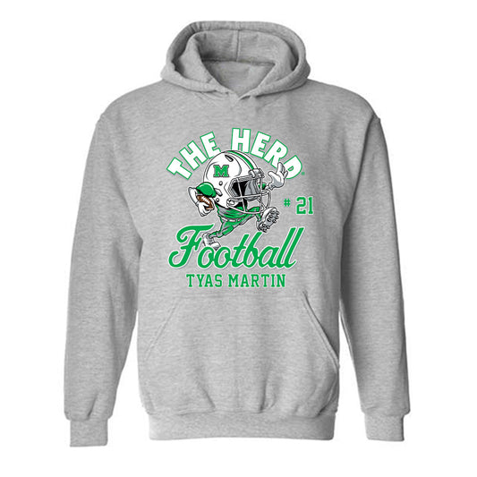 Marshall - NCAA Football : Tyas Martin - Hooded Sweatshirt-0