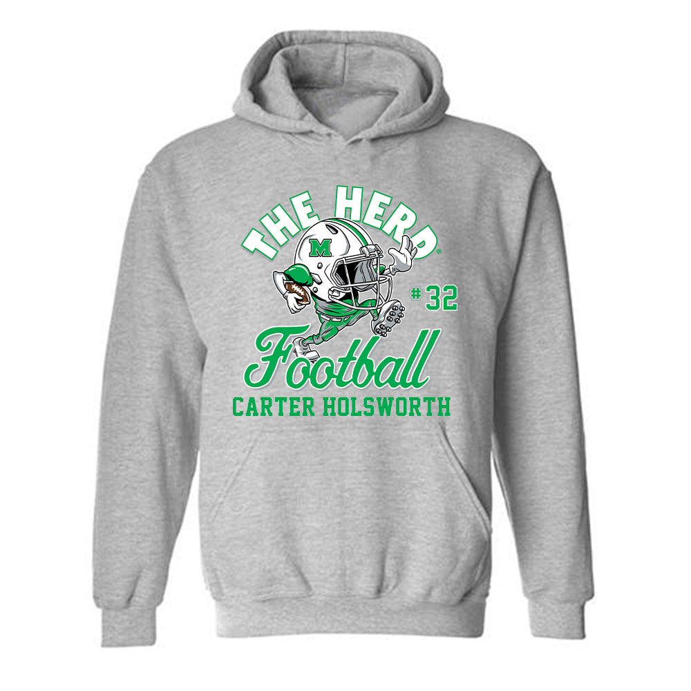 Marshall - NCAA Football : Carter Holsworth - Hooded Sweatshirt