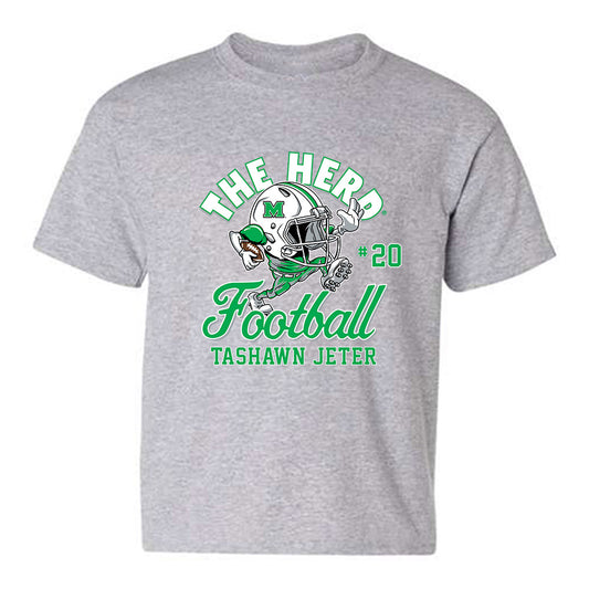 Marshall - NCAA Football : TaShawn Jeter - Youth T-Shirt-0