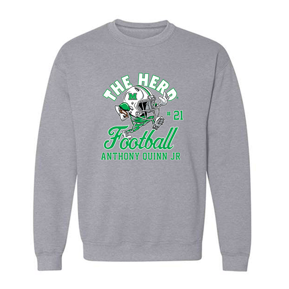 Marshall - NCAA Football : Anthony Quinn Jr - Crewneck Sweatshirt-0