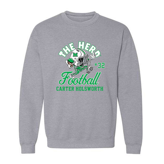 Marshall - NCAA Football : Carter Holsworth - Crewneck Sweatshirt