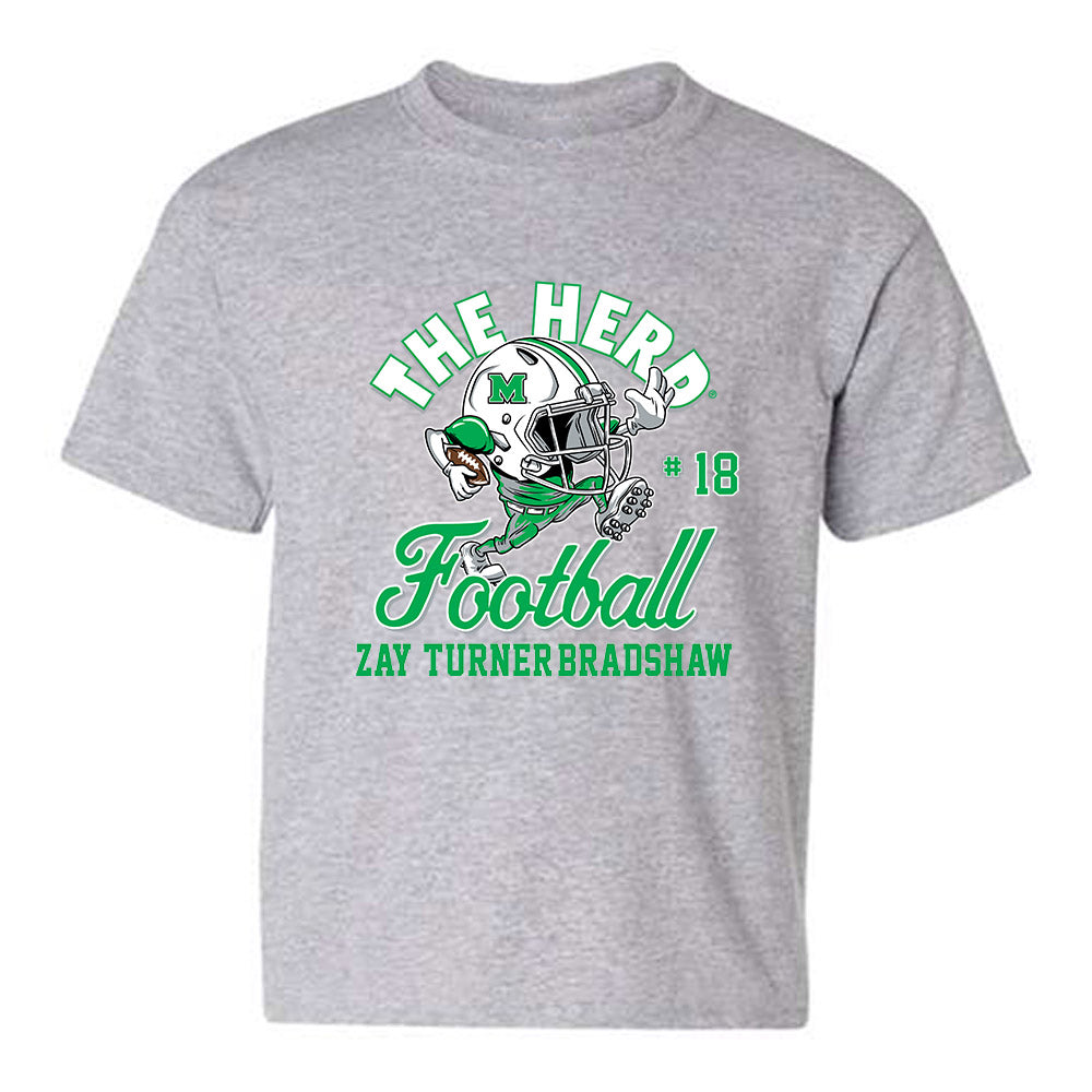 Marshall - NCAA Football : Zay Turner-Bradshaw - Youth T-Shirt-0