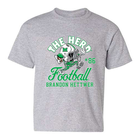 Marshall - NCAA Football : Brandon Hettwer - Youth T-Shirt-0