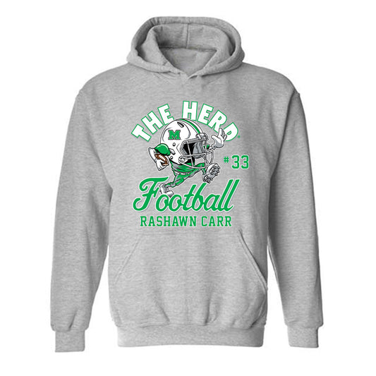 Marshall - NCAA Football : Rashawn Carr - Hooded Sweatshirt-0
