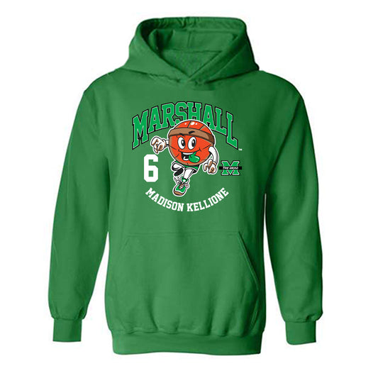 Marshall - NCAA Women's Basketball : Madison Kellione - Fashion Shersey Hooded Sweatshirt