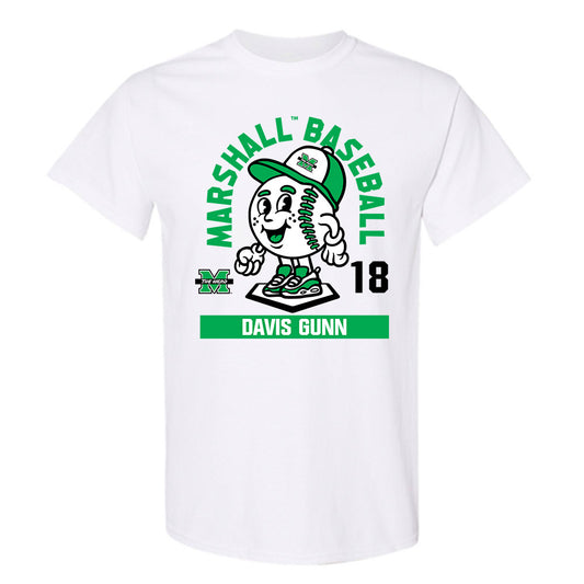 Marshall - NCAA Baseball : Davis Gunn - Fashion Shersey T-Shirt-0