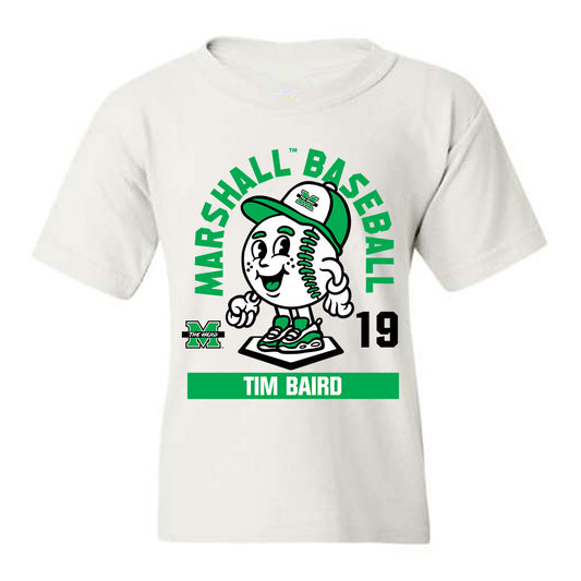 Marshall - NCAA Baseball : Tim Baird - Fashion Shersey Youth T-Shirt