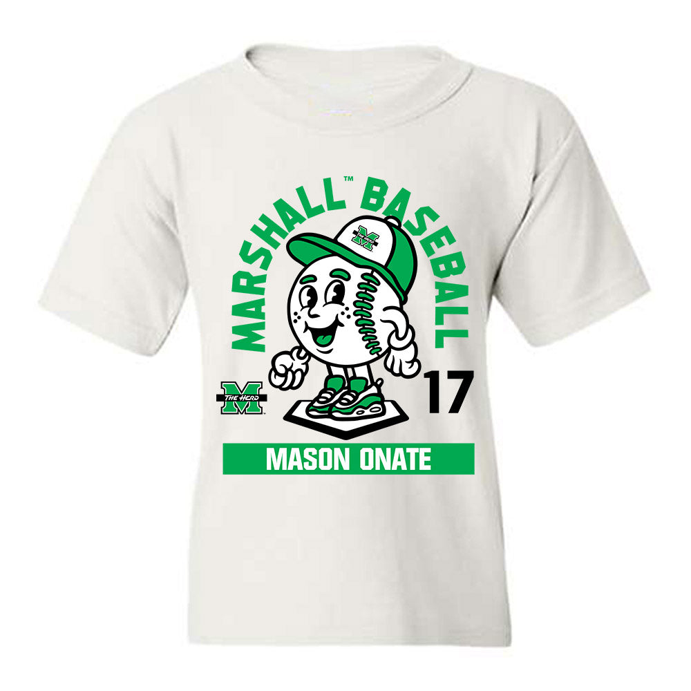 Marshall - NCAA Baseball : Mason Onate - Fashion Shersey Youth T-Shirt-0