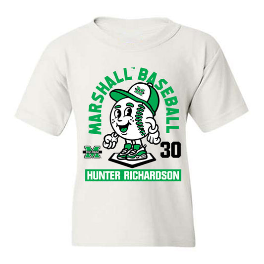 Marshall - NCAA Baseball : Hunter Richardson - Fashion Shersey Youth T-Shirt-0