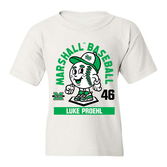 Marshall - NCAA Baseball : Luke Proehl - Fashion Shersey Youth T-Shirt-0