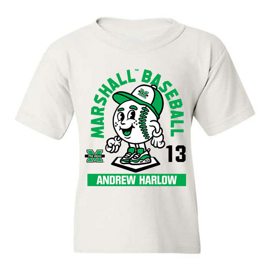 Marshall - NCAA Baseball : Andrew Harlow - Fashion Shersey Youth T-Shirt-0