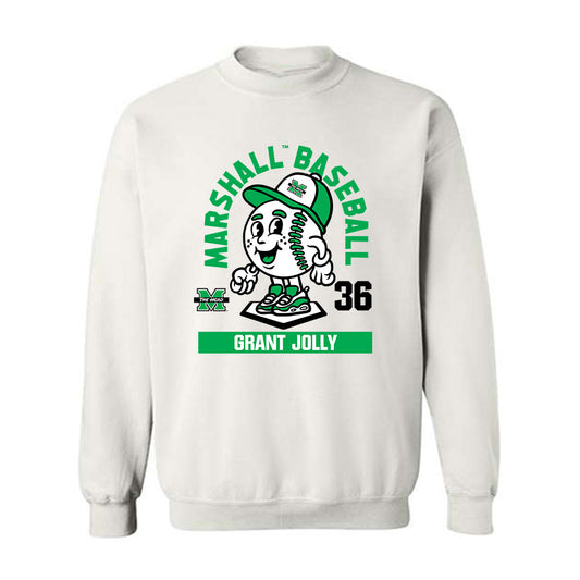Marshall - NCAA Baseball : Grant Jolly - Fashion Shersey Crewneck Sweatshirt-0