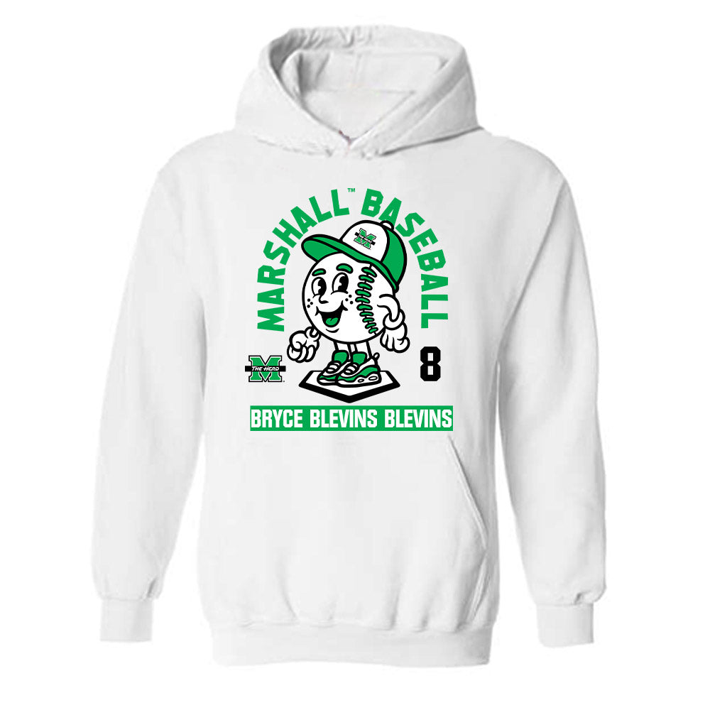 Marshall - NCAA Baseball : Bryce Blevins Blevins - Fashion Shersey Hooded Sweatshirt-0