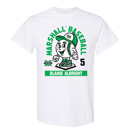 Marshall - NCAA Baseball : Blaine Albright - Fashion Shersey T-Shirt-0