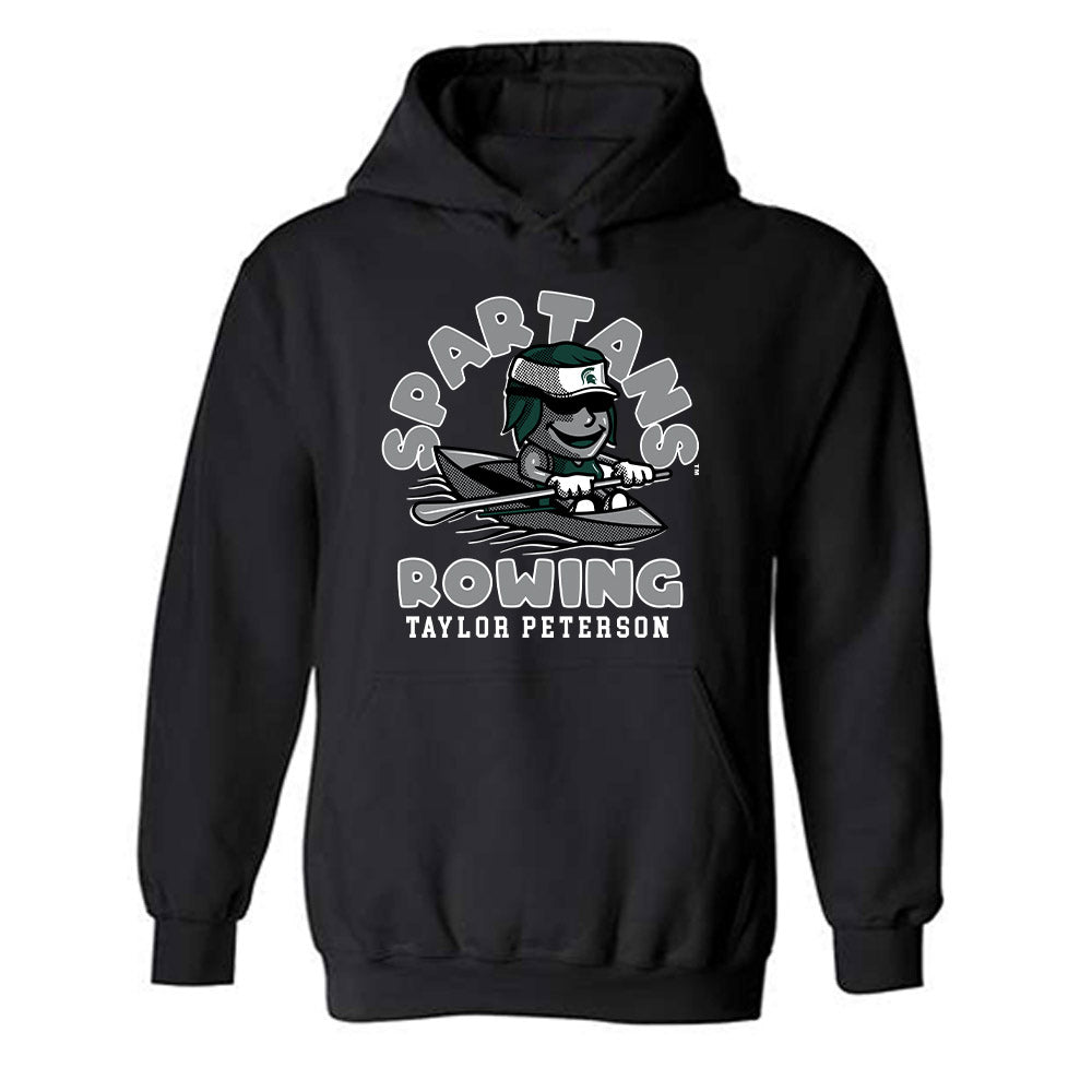 Michigan State - NCAA Women's Rowing : Taylor Peterson - Fashion Shersey Hooded Sweatshirt-0