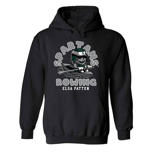 Michigan State - NCAA Women's Rowing : Elsa Patten - Fashion Shersey Hooded Sweatshirt-0