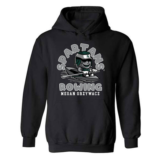 Michigan State - NCAA Women's Rowing : Megan Grzywacz - Fashion Shersey Hooded Sweatshirt-0