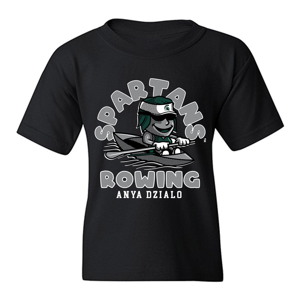 Michigan State - NCAA Women's Rowing : Anya Dzialo - Fashion Shersey Youth T-Shirt-0