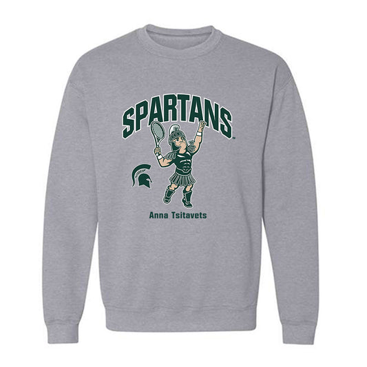 Michigan State - NCAA Women's Tennis : Anna Tsitavets - Fashion Shersey Crewneck Sweatshirt-0