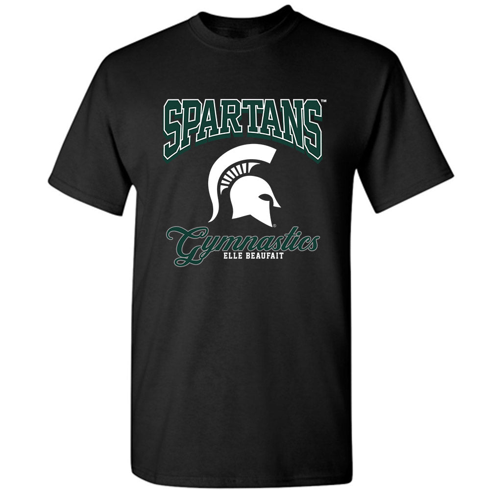 Michigan State - NCAA Women's Gymnastics : Elle Beaufait - Fashion Shersey T-Shirt-0