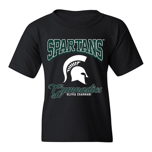 Michigan State - NCAA Women's Gymnastics : Olivia Zsarmani - Fashion Shersey Youth T-Shirt-0