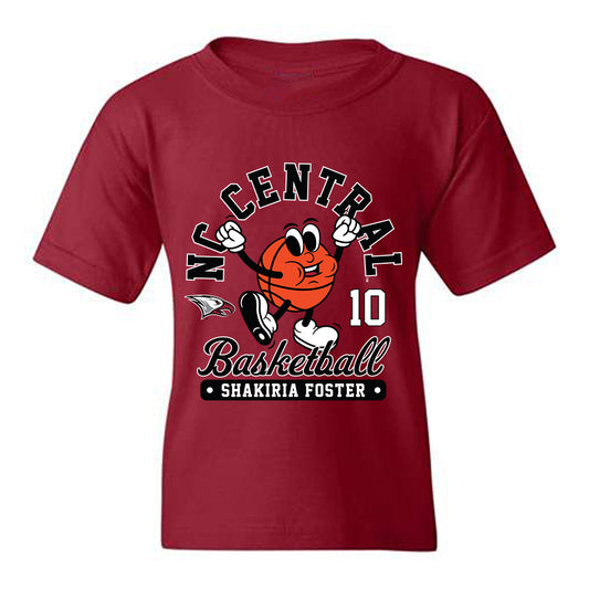 NCCU - NCAA Women's Basketball : Shakiria Foster - Fashion Shersey Youth T-Shirt-0