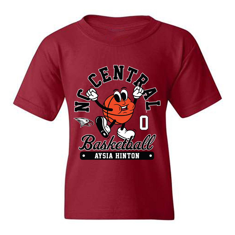 NCCU - NCAA Women's Basketball : Aysia Hinton - Fashion Shersey Youth T-Shirt-0