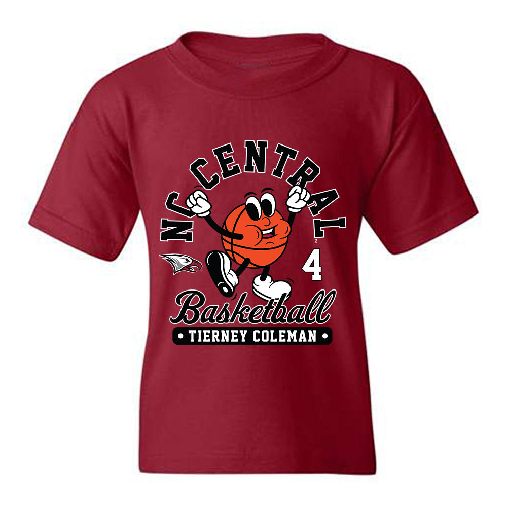 NCCU - NCAA Women's Basketball : Tierney Coleman - Fashion Shersey Youth T-Shirt-0