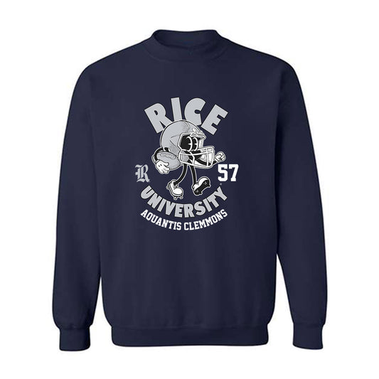 Rice - NCAA Football : Aquantis Clemmons - Fashion Shersey Crewneck Sweatshirt-0