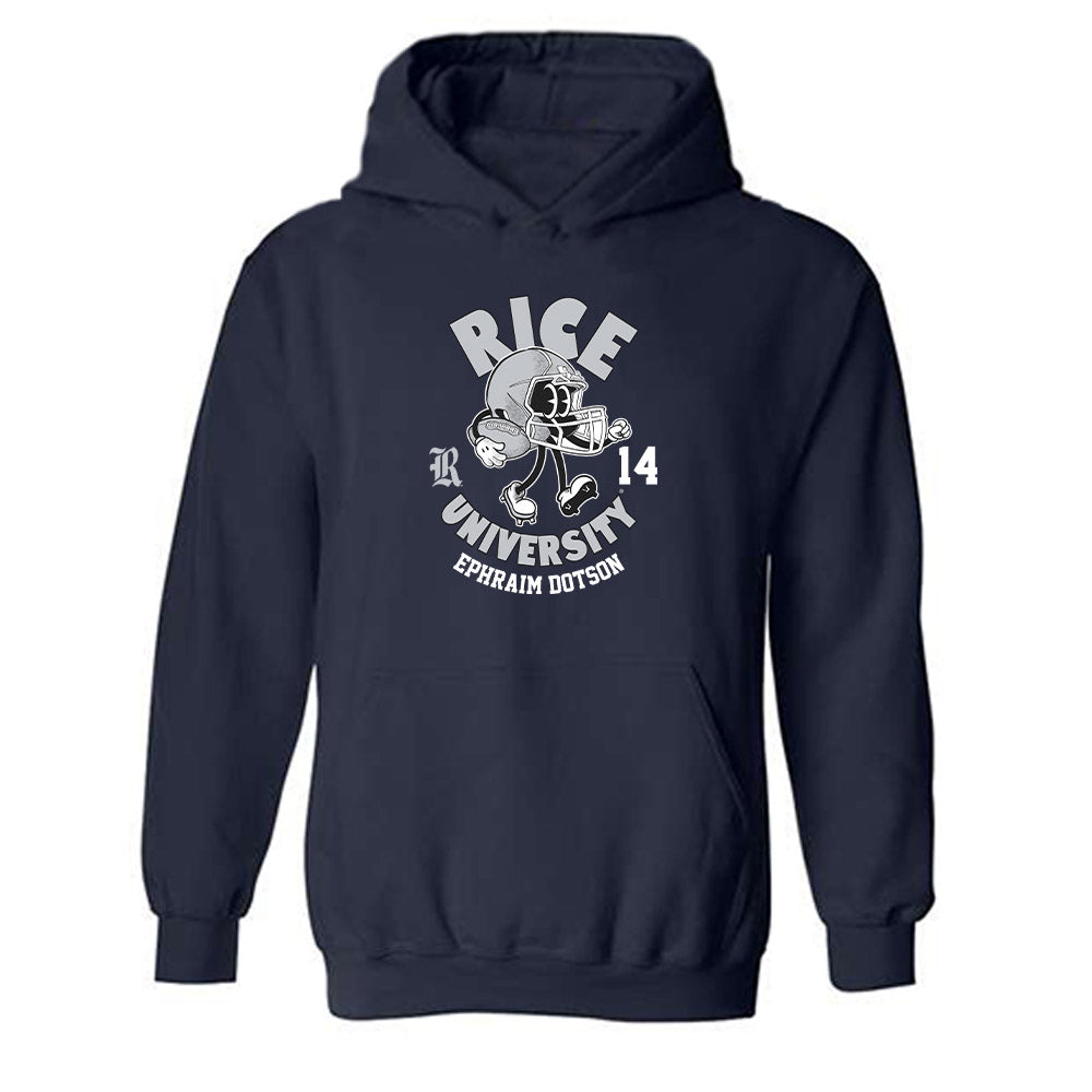 Rice - NCAA Football : Ephraim Dotson - Fashion Shersey Hooded Sweatshirt