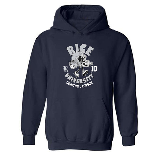 Rice - NCAA Football : Quinton Jackson - Fashion Shersey Hooded Sweatshirt