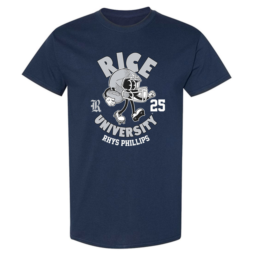 Rice - NCAA Football : Rhys Phillips - Fashion Shersey T-Shirt-0