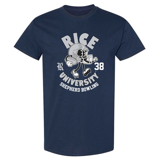 Rice - NCAA Football : Shepherd Bowling - Fashion Shersey T-Shirt-0