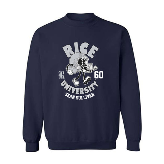 Rice - NCAA Football : Sean Sullivan - Fashion Shersey Crewneck Sweatshirt-0