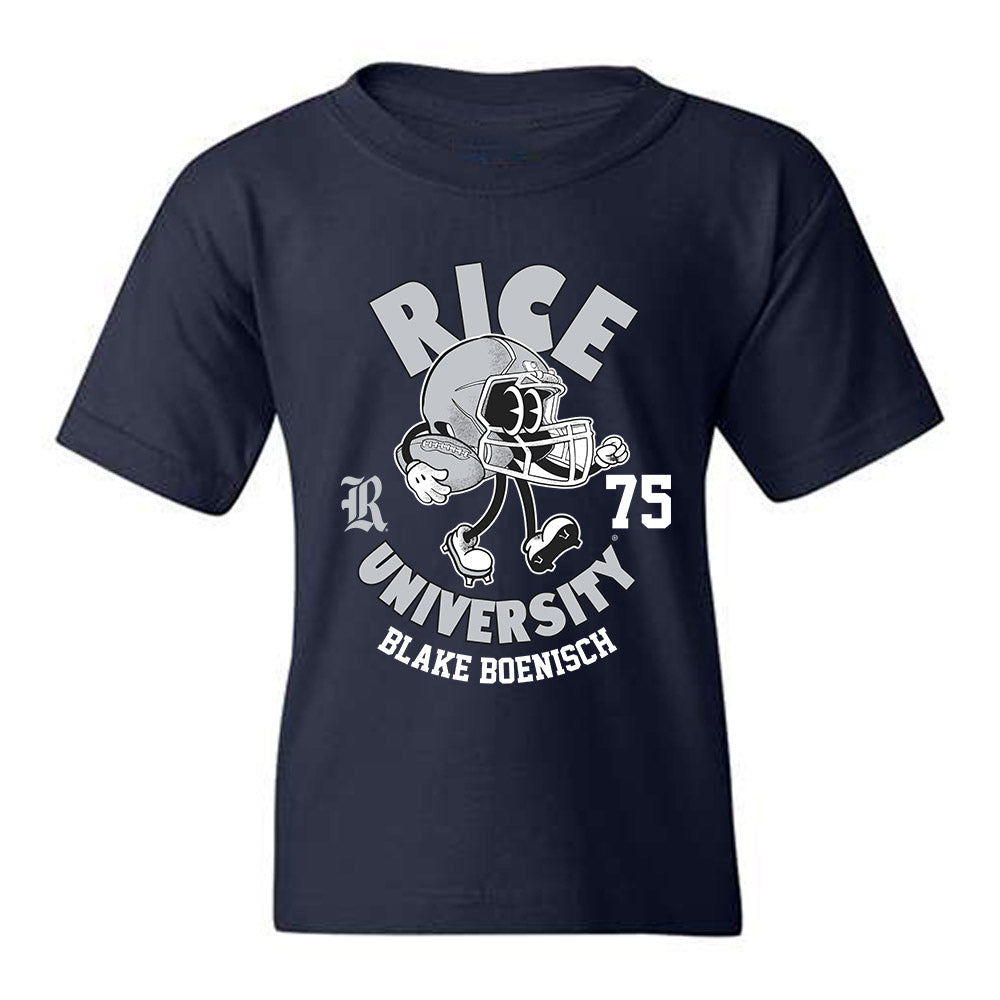 Rice - NCAA Football : Blake Boenisch - Fashion Shersey Youth T-Shirt-0