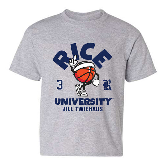 Rice - NCAA Women's Basketball : Jill Twiehaus - Fashion Shersey Youth T-Shirt