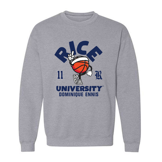 Rice - NCAA Women's Basketball : Dominique Ennis - Fashion Shersey Crewneck Sweatshirt