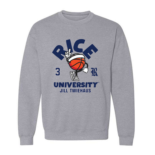 Rice - NCAA Women's Basketball : Jill Twiehaus - Fashion Shersey Crewneck Sweatshirt