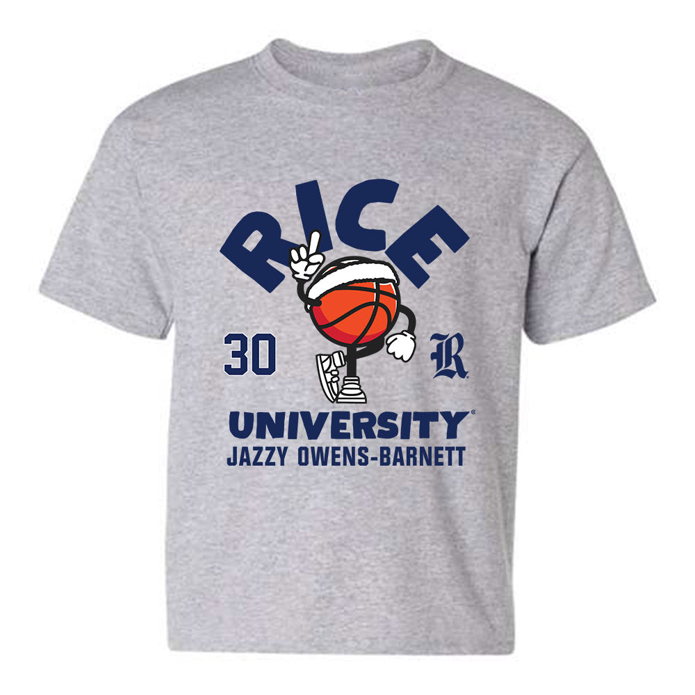 Rice - NCAA Women's Basketball : Jazzy Owens-Barnett - Fashion Shersey Youth T-Shirt