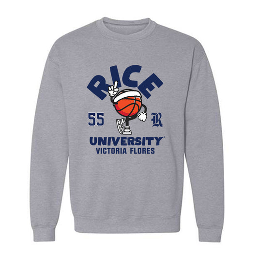 Rice - NCAA Women's Basketball : Victoria Flores - Fashion Shersey Crewneck Sweatshirt